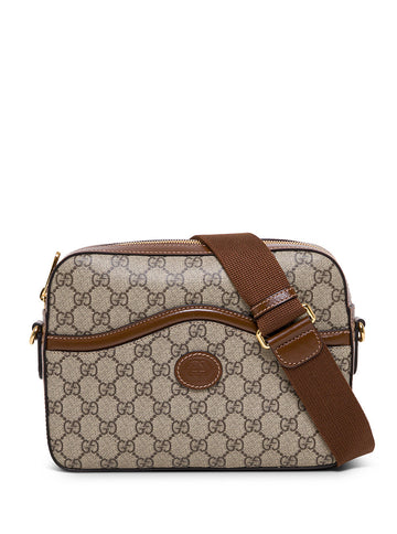 Gucci Men Gg Supreme Fabric Crossbody Bag