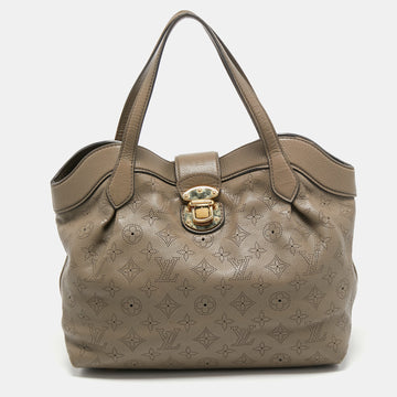 Taupe Monogram Mahina Leather Cirrus PM Bag