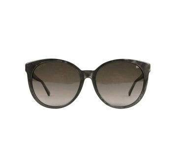Gucci Women's ivory  Acetate Round Sunglasses EC Logo