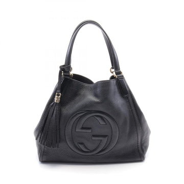 Gucci Soho Leather Tote Bag Black