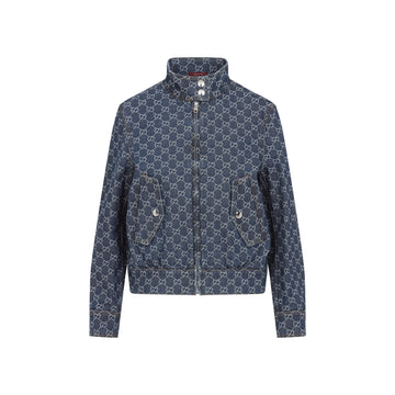Gucci Denim Gg Bomber Women