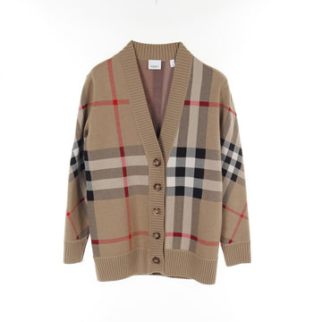 Burberry Nova Check Wool Polyester Cardigan