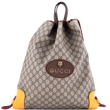 Neo Vintage Drawstring Backpack EC Coated Canvas Large