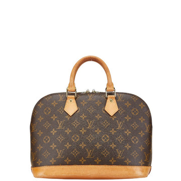 Louis Vuitton Alma PM Handbag Brown PVC Leather