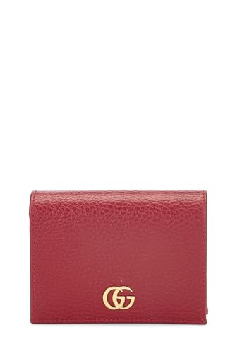 Gucci, Red Leather CS Marmont Card Cse, Red
