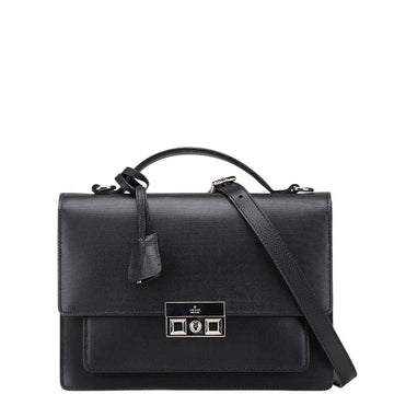 Gucci Diamante Black Leather 2way Bag 223650