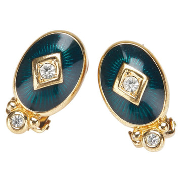 Burberry Oval Rhinestone Earrings