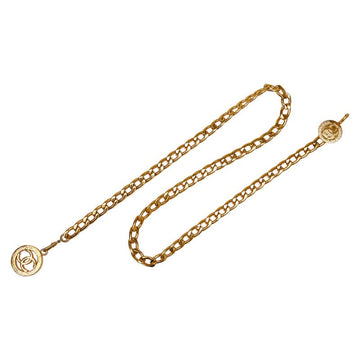 Chanel Vintage Coco Mark Chain Belt Gold