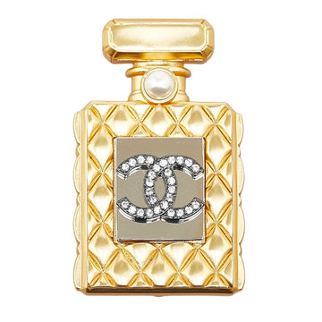 Chanel Gold Silver Plated Brooch