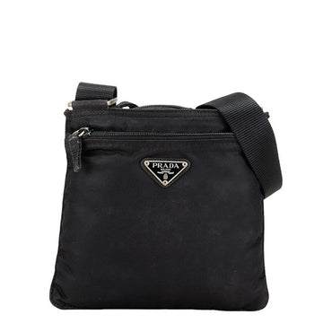 Prada Nylon Triangle Logo Shoulder Bag