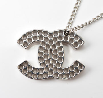 Chanel Necklace/Pendant Coco Mark CC Punching Silver A27967
