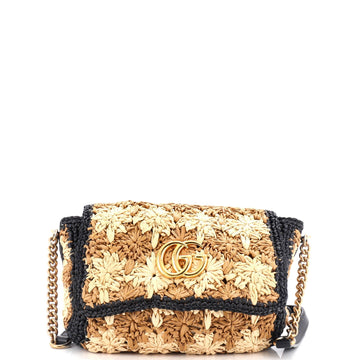 EC Marmont Flap Bag Raffia Small