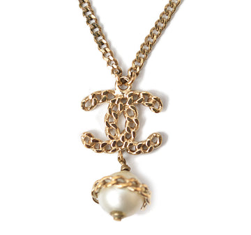 Chanel Necklace/Pendant CC Pearl Motif Gold