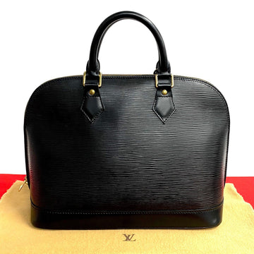 Louis Vuitton Epi Leather Alma Handbag Black
