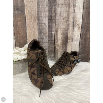 Shoes Designer By Coach In Brown, Size: 8.5