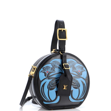 Louis Vuitton Petite Boite Chapeau Bag Anachro Bleu Printed Calfskin