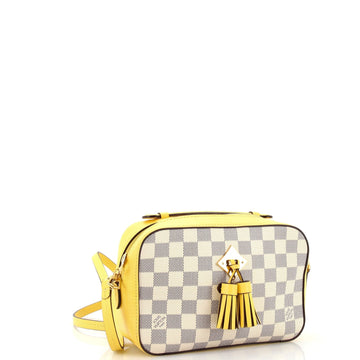 Louis Vuitton Saintonge Handbag Damier with Leather