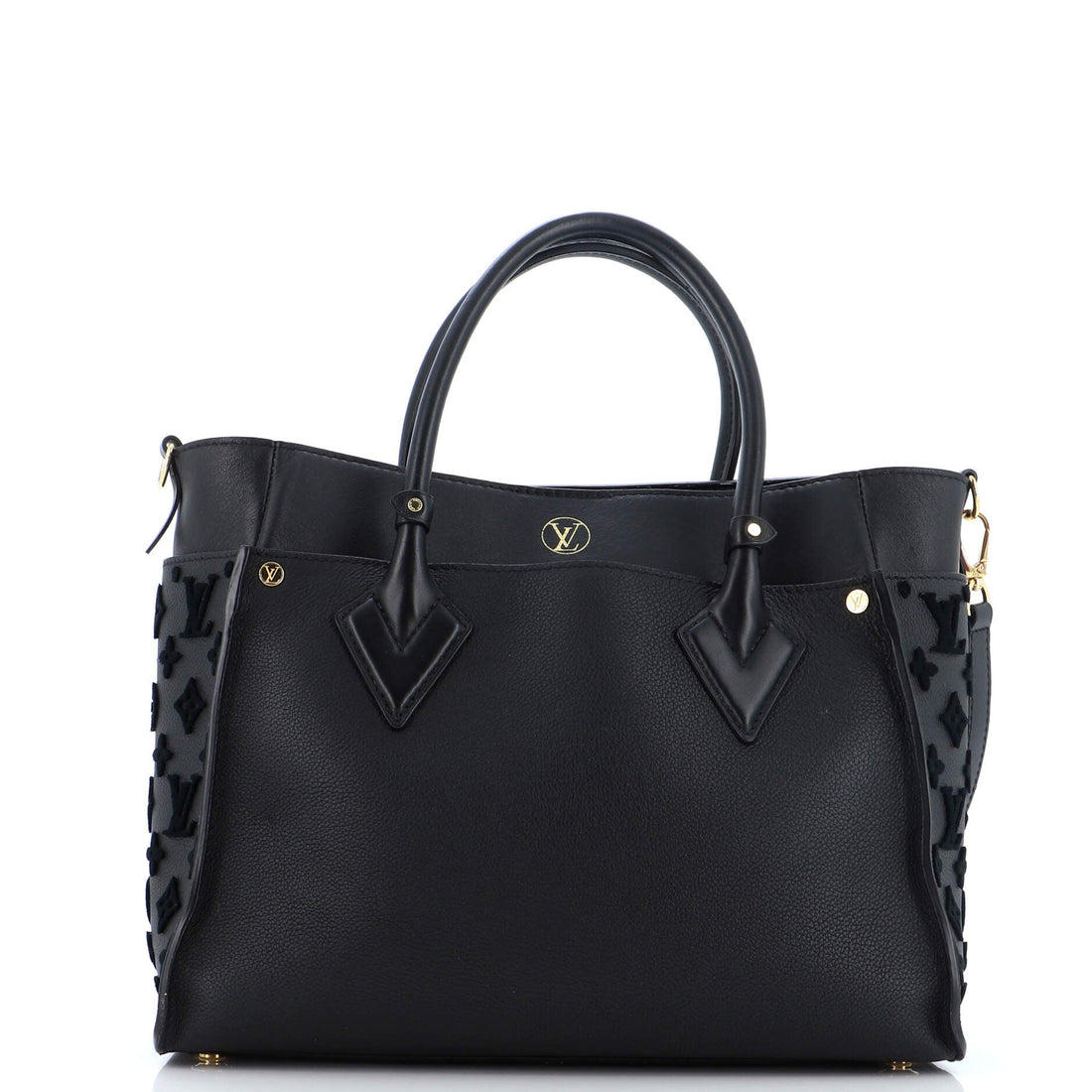 Louis Vuitton On My Side Tote Monogram Tuffetage Leather MM