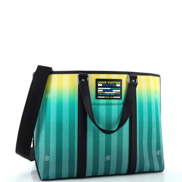Louis Vuitton Weekend Tote Limited Edition Gradient Damier Stripes PM