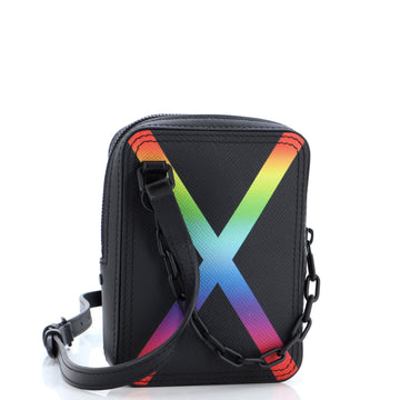 Louis Vuitton Danube Messenger Bag Rainbow Taiga Leather