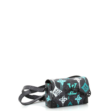 Louis Vuitton Steamer Wearable Wallet Graffiti Monogram Eclipse Canvas