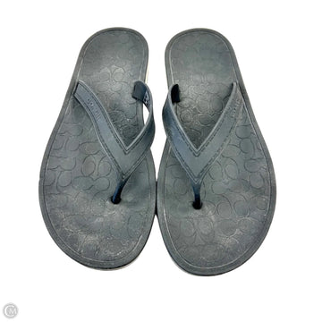 Sandals Designer By Coach In Black, Size: 8