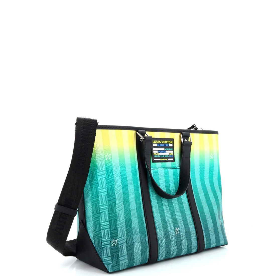 Louis Vuitton Weekend Tote Limited Edition Gradient Damier Stripes PM