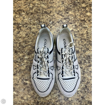 Shoes Designer By Coach In Blue & White, Size: 6.5
