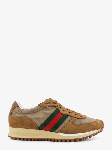 Gucci Men Re-Motion Gg Nylon And Suede Sneakers