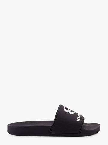 Balenciaga Men Rubber Pool Slide Sandals
