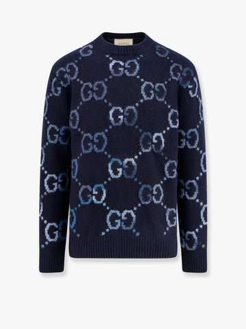 Gucci Men Gg Wool Sweater