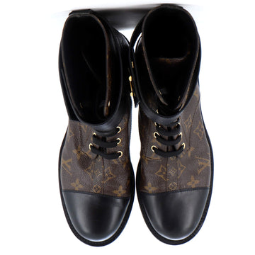 Louis Vuitton Women's Wonderland Flat Ranger Boots Monogram Canvas and Leather