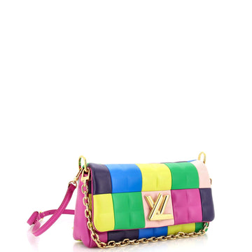 Louis Vuitton Pochette Twist Handbag Multicolor Patchwork Lambskin East West