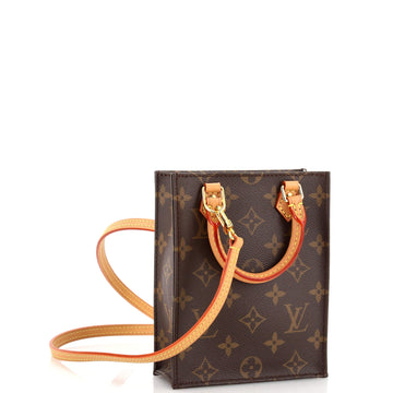 Louis Vuitton Petit Sac Plat Bag Monogram Canvas