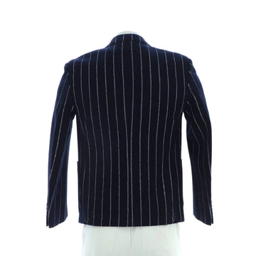 Louis Vuitton Men's Double Breasted Stripe Jacket Wool Blend