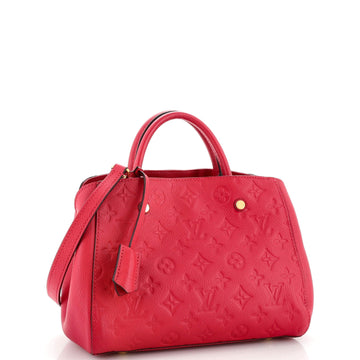 Louis Vuitton Montaigne Handbag Monogram Empreinte Leather BB