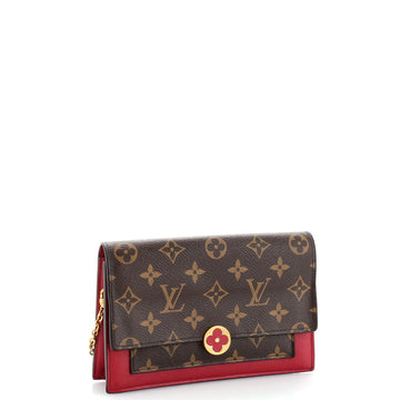 Louis Vuitton Flore Chain Wallet Monogram Canvas
