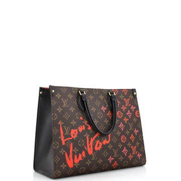 Louis Vuitton OnTheGo Tote Limited Edition Fall in Love Monogram Canvas MM