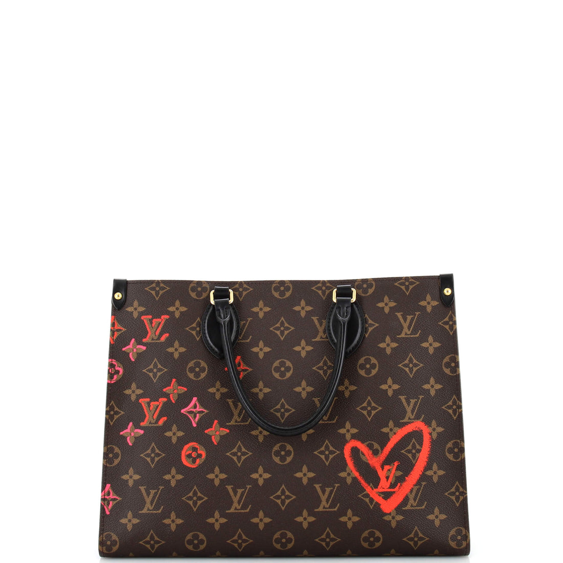 Louis Vuitton OnTheGo Tote Limited Edition Fall in Love Monogram Canvas MM
