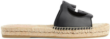 Men's Make A Statement With These IconicInterlocking G Slides in Black | Size 10 | 725260US000