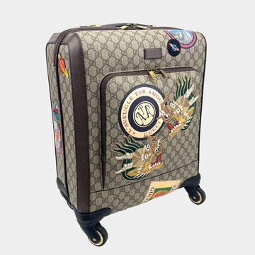 GUCCI EC Supreme Carry-On Suitcase- Travel Patches