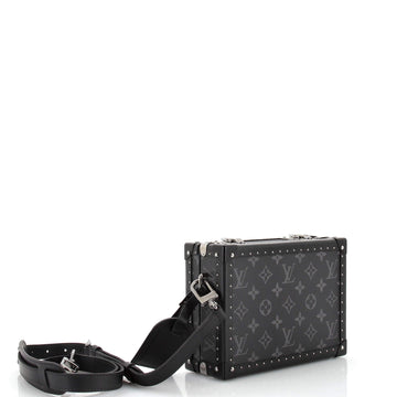 Louis Vuitton Clutch Box Bag Monogram Eclipse and Leather