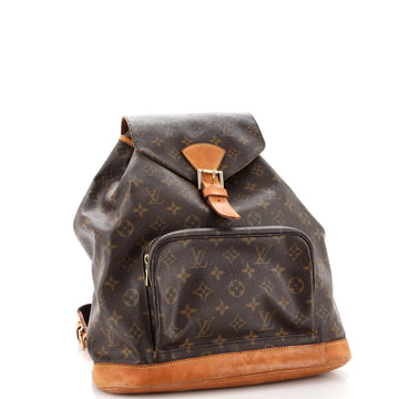 Louis Vuitton Vintage Montsouris Backpack Monogram Canvas GM