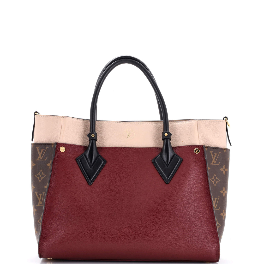 Louis Vuitton On My Side Tote Monogram Tuffetage Leather MM