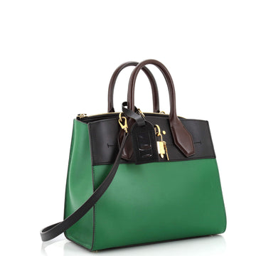 Louis Vuitton City Steamer Handbag Leather PM