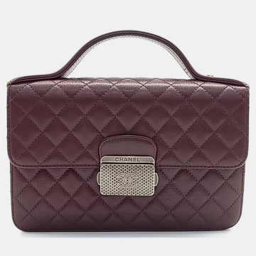 Burgundy Leather Crossbody Bag