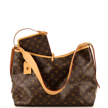 Louis Vuitton CarryAll Hobo Monogram Canvas MM