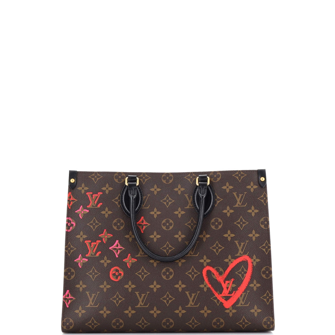 Louis Vuitton OnTheGo Tote Limited Edition Fall in Love Monogram Canvas MM