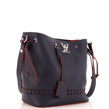 Louis Vuitton Lockme Bucket Bag Braided Leather