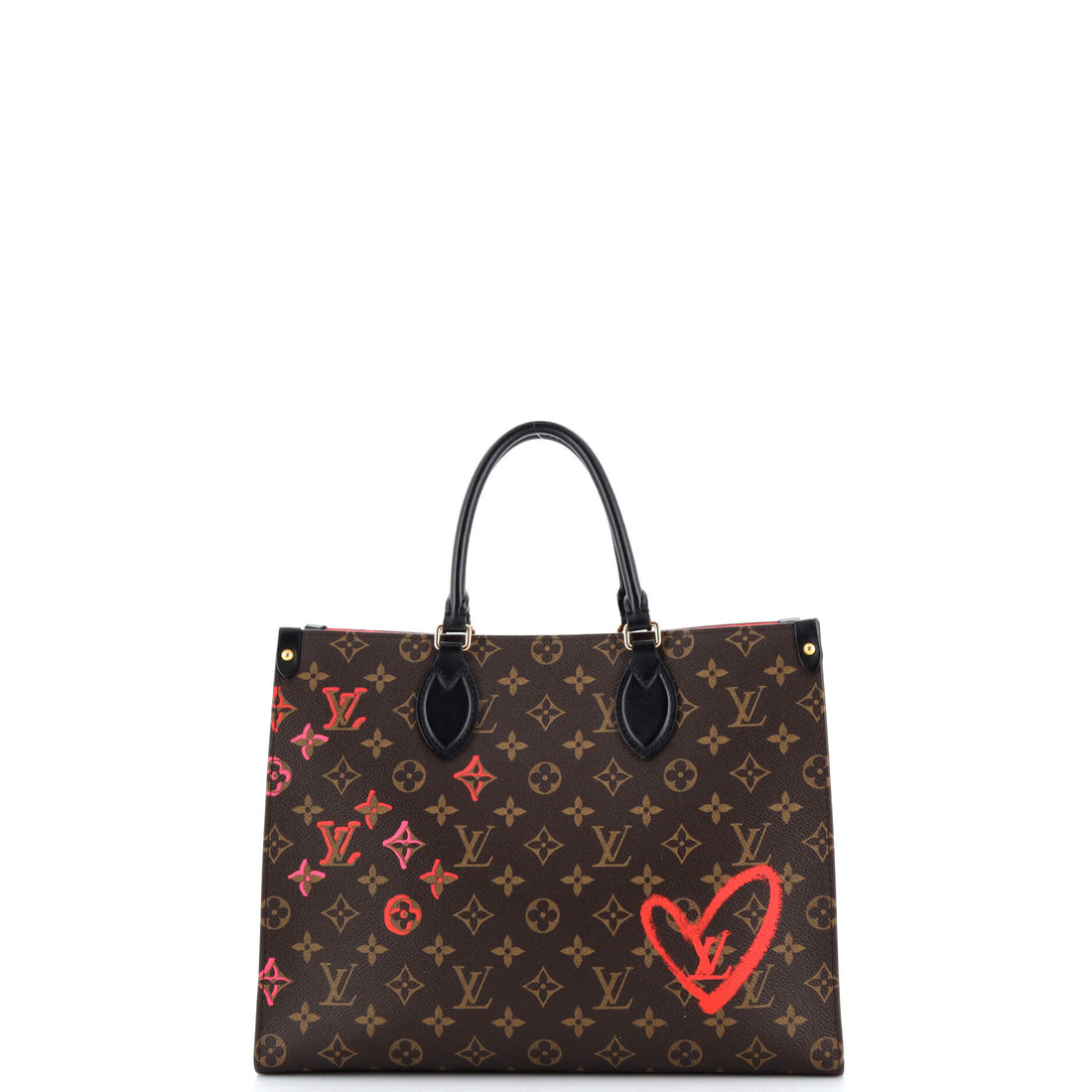 Louis Vuitton OnTheGo Tote Limited Edition Fall in Love Monogram Canvas MM